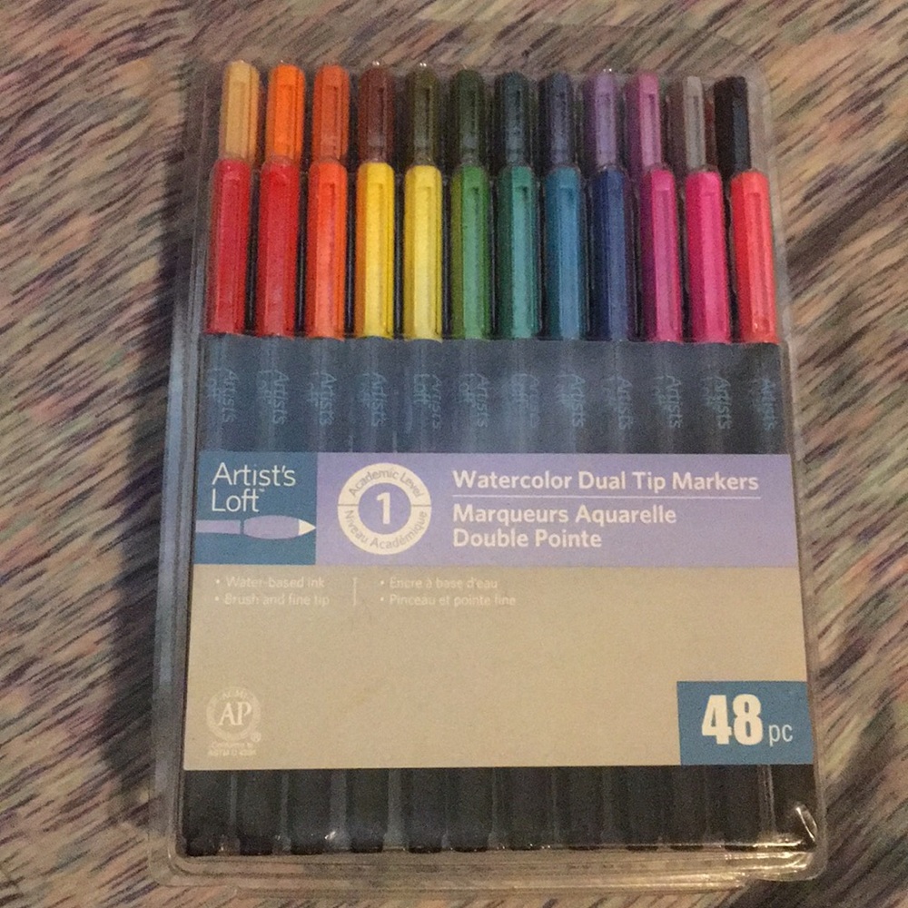 Artists loft watercolor dual tip markers